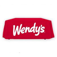 6' Wendy's Red Logo Tablecloth