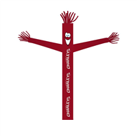 18' Charleys Philly Steaks Red Logo Tube Dancer (with arms & face)