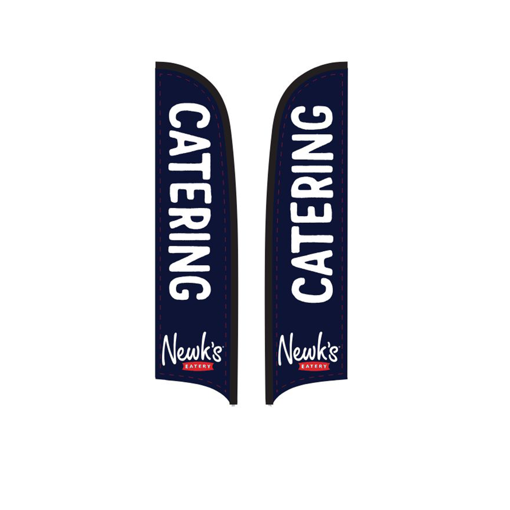 15' Newk's Eatery Catering Navy AdverSail Flag (double sided, 2025 art)