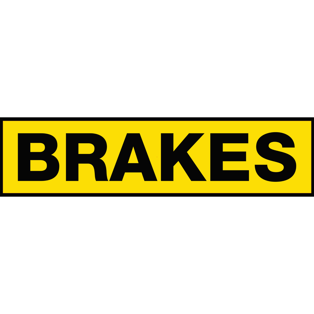 2' X 8' FullSpeed Automotive Yellow Brakes Mesh Bay Banner
