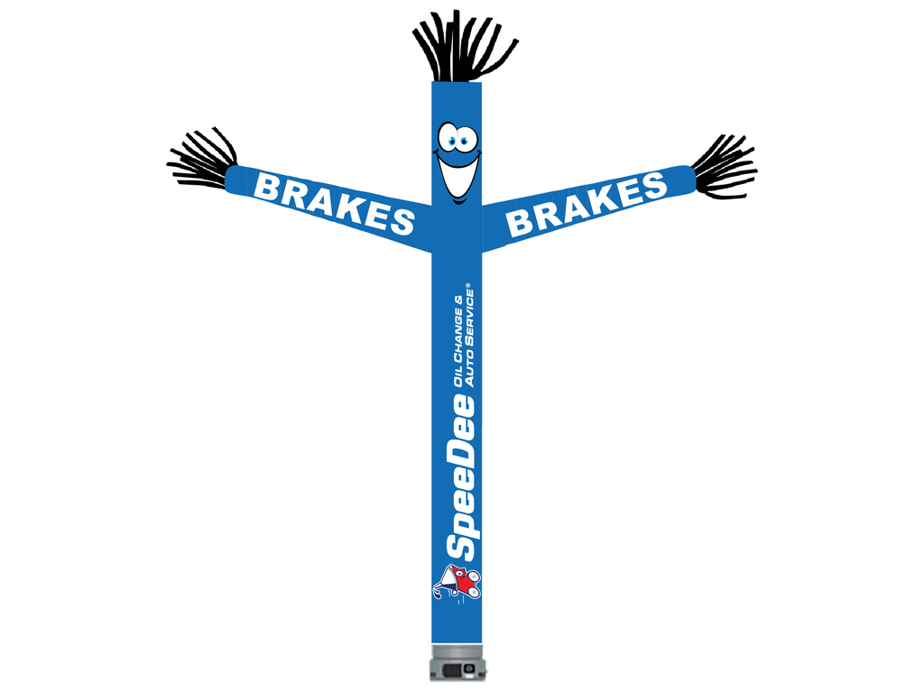 18' FullSpeed Automotive SpeeDee Oil Change Blue  Brakes Tube Dancer Fabric Only (with face & arms)