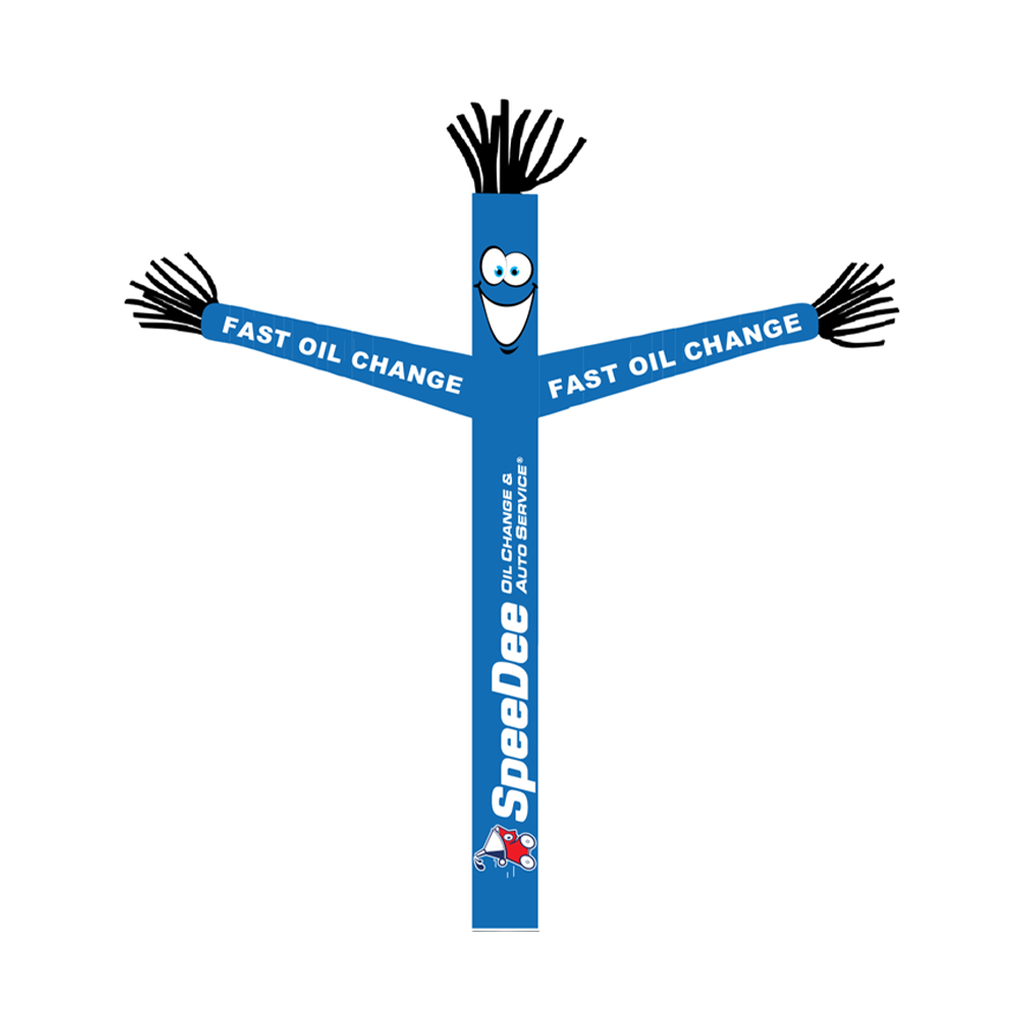 18' FullSpeed Automotive SpeeDee Oil Change Fast Oil ChangeTube Dancer Fabric Only (with arms & face)