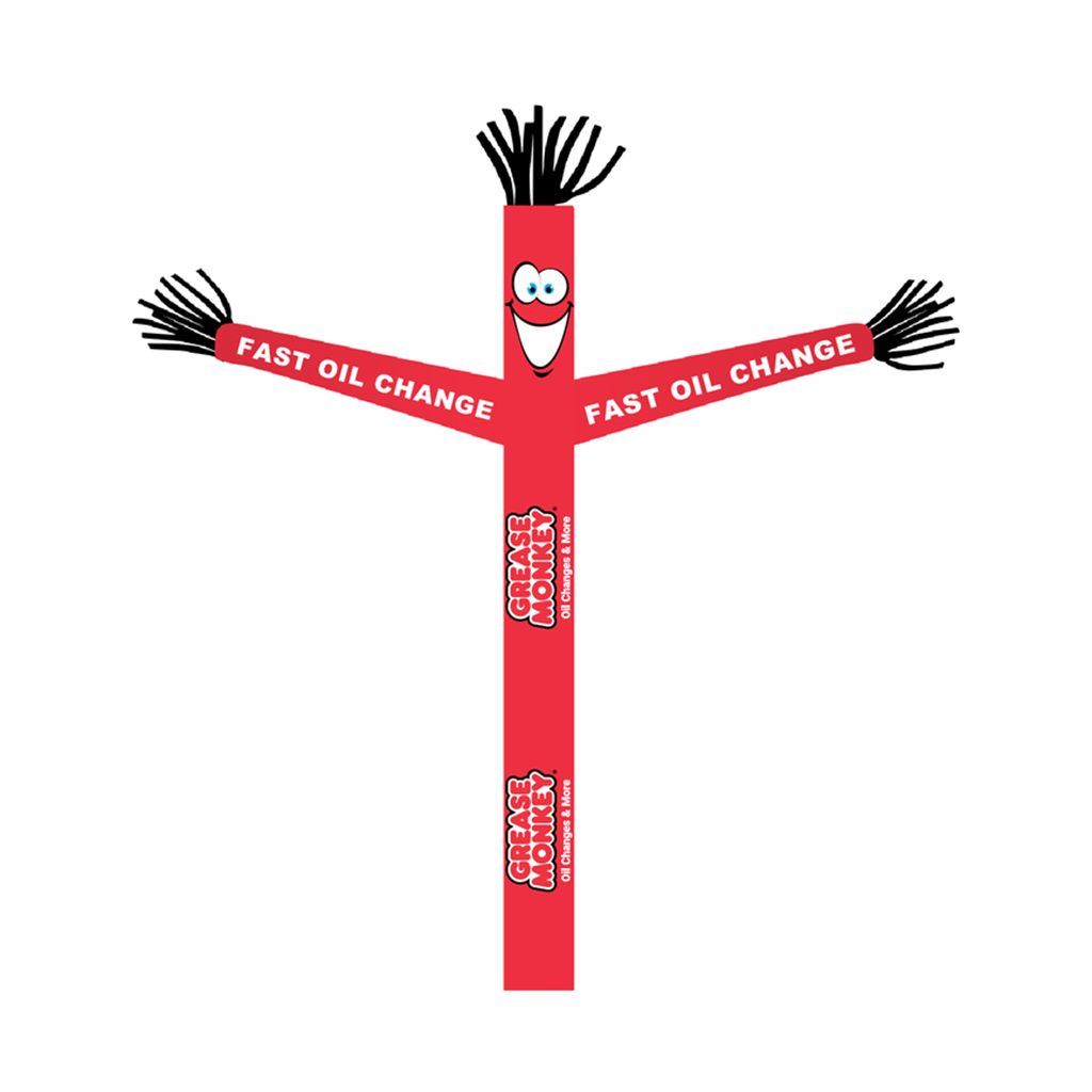 18' FullSpeed Automotive Grease Monkey Red Fast Oil Change Tube Dancer Fabric Only (with arms & face)