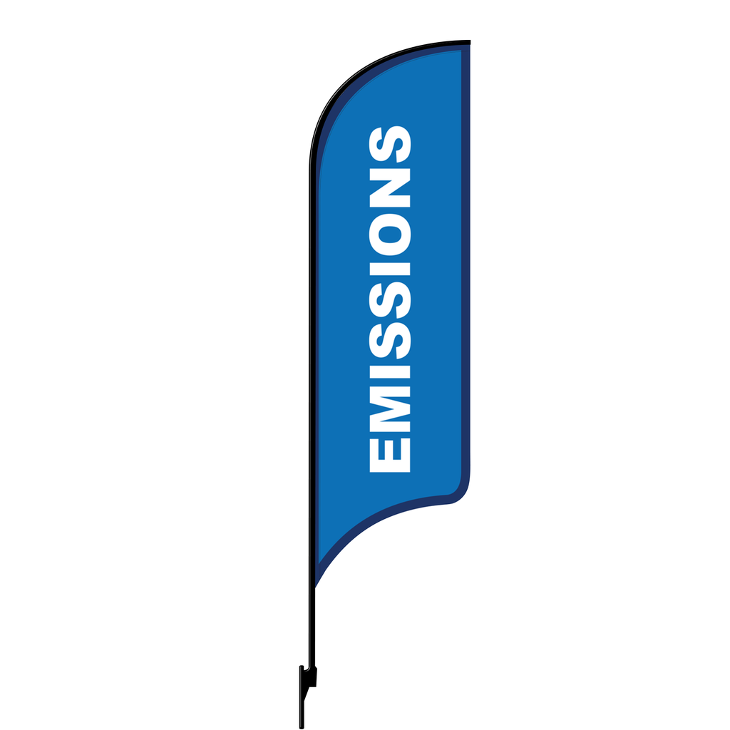 Kit for 12' FullSpeed Automotive Blue Emissions AdverSail Flag