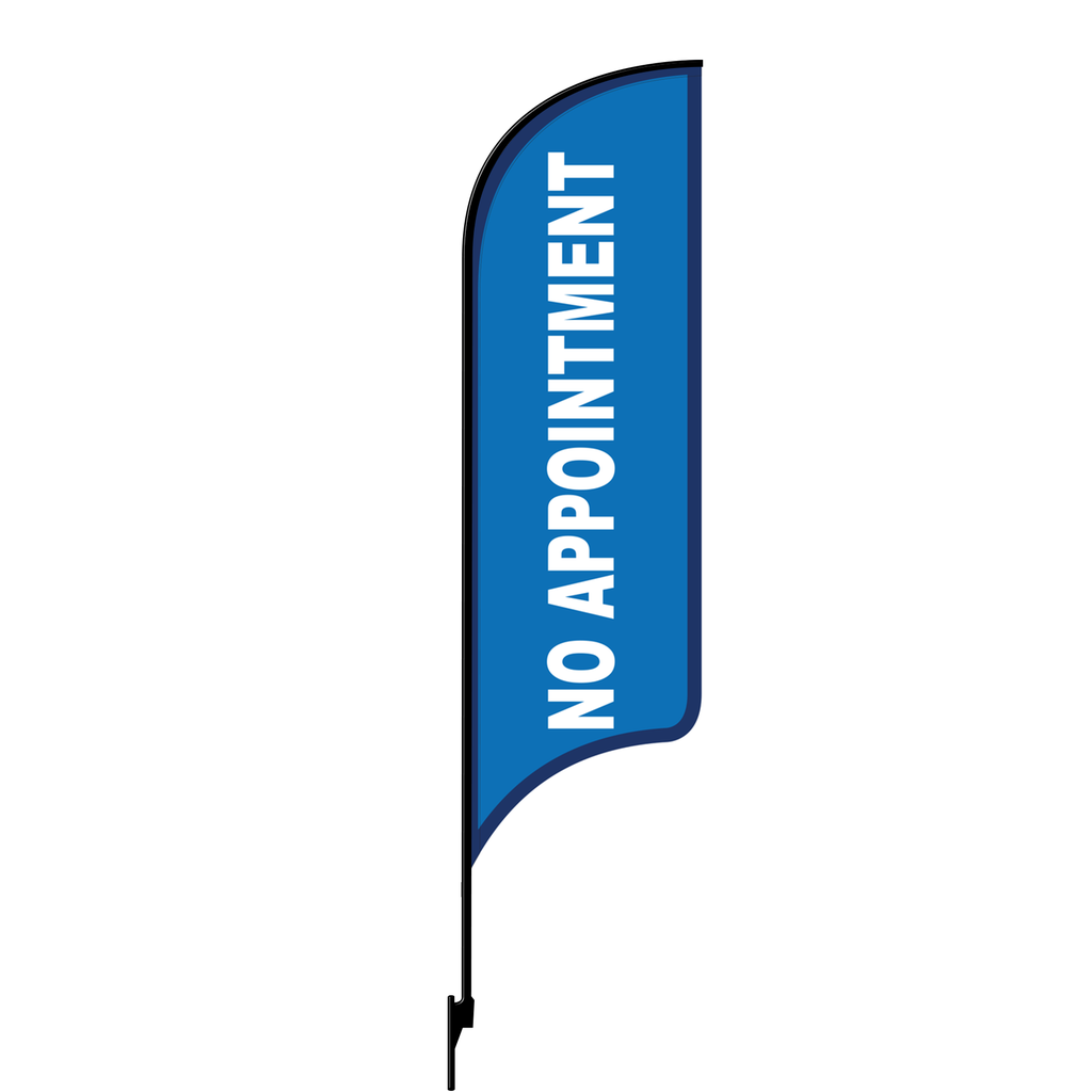 Kit for 12' FullSpeed Automotive Blue No Appointment AdverSail Flag