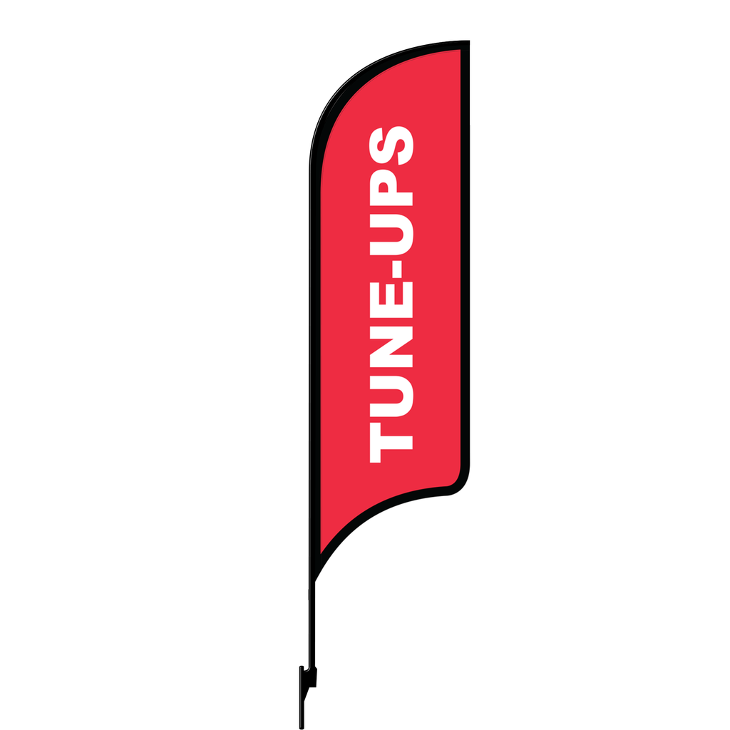 Kit for 12' FullSpeed Automotive Red Tune-Ups AdverSail Flag