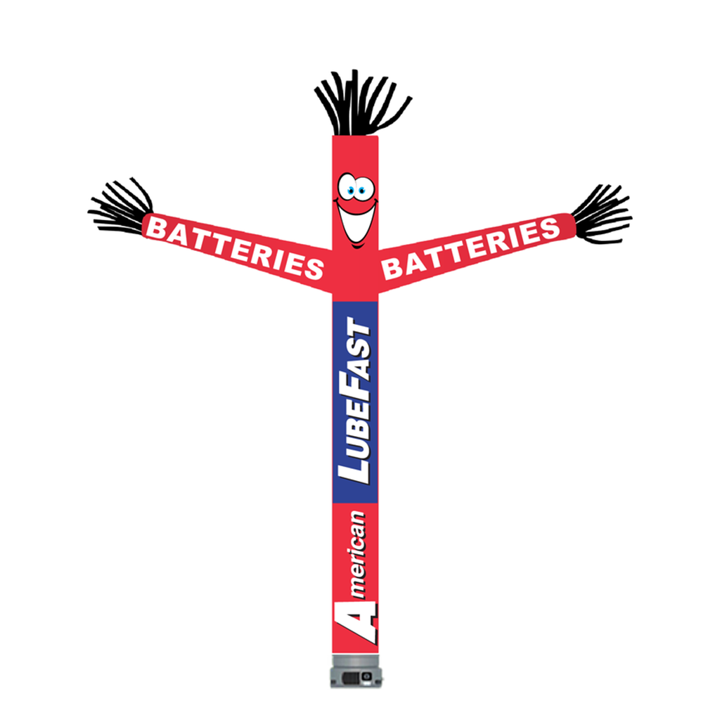 Kit for 18' FullSpeed American LubeFast Red Batteries Tube Dancer (with face & arms)