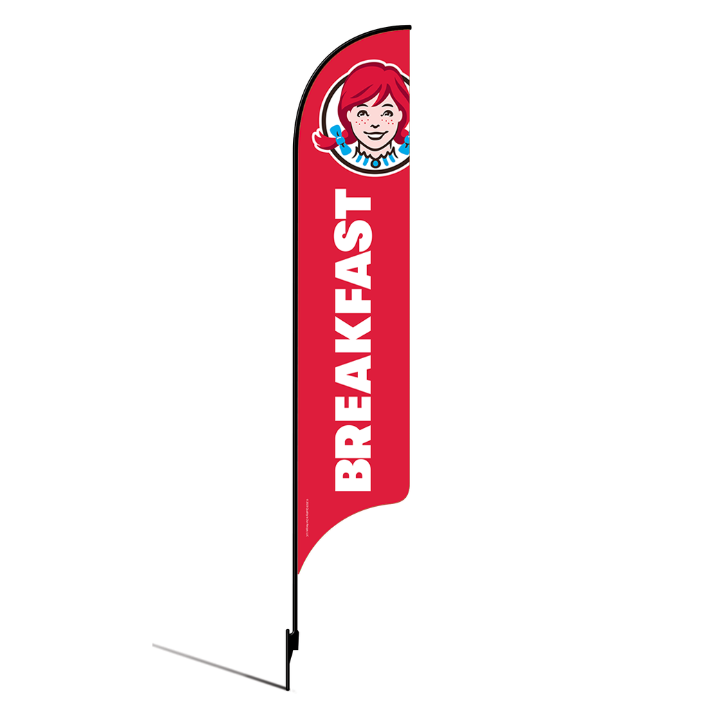 Kit for 15' Wendy's Red Breakfast AdverSail Flag (2021 art)
