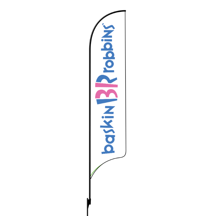 15' Baskin Robbins Logo AdverSail Flag (Old)