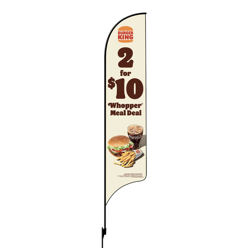 15' Burger King 2 for $10 Whopper Meal Deal AdverSail Flag